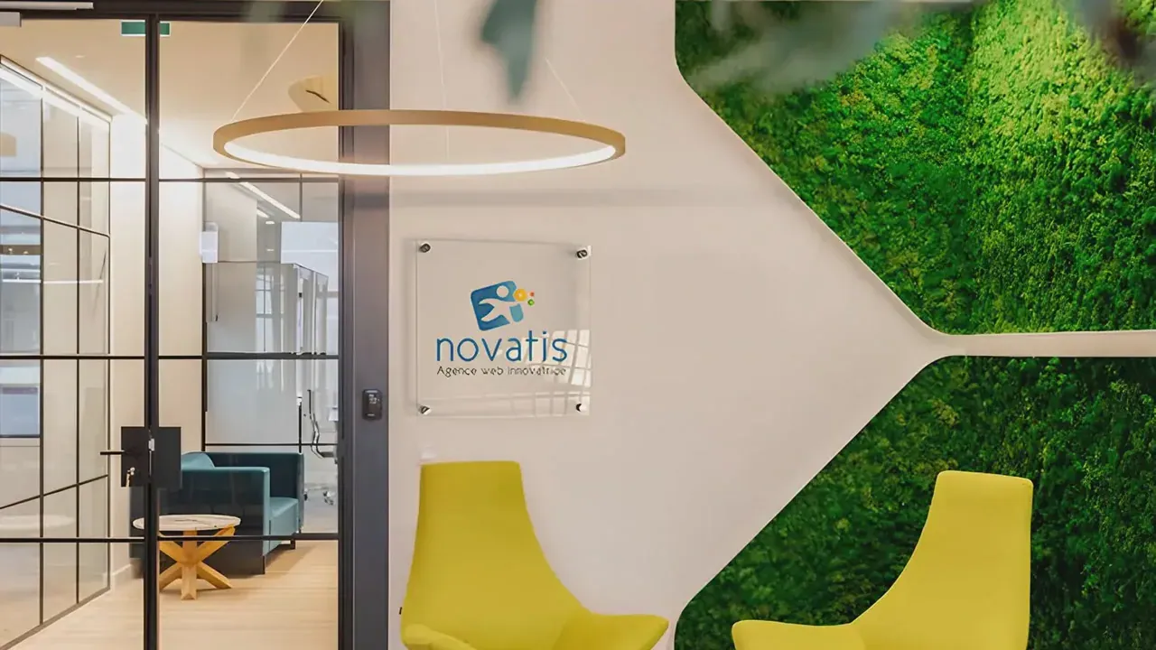 Accueil des bureaux Novatis, agence web Tunisie